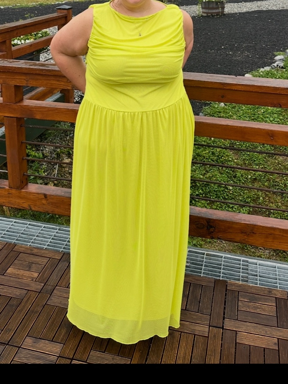 Sleeveless Yellow Maxi Dress - Bright Yellow Women’s Dress